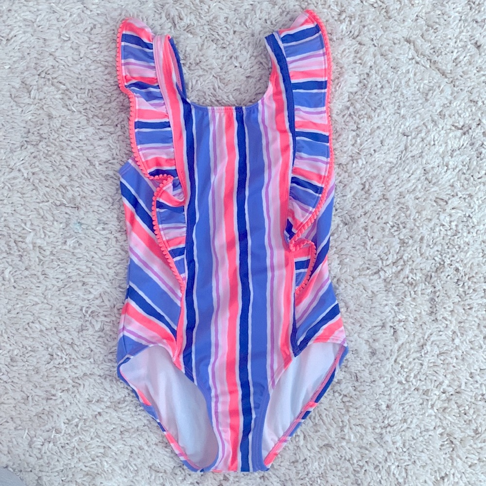Retro Girls One Piece Swimsuit